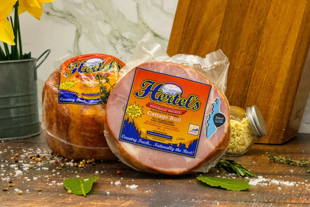 Cottage Roll hams in package