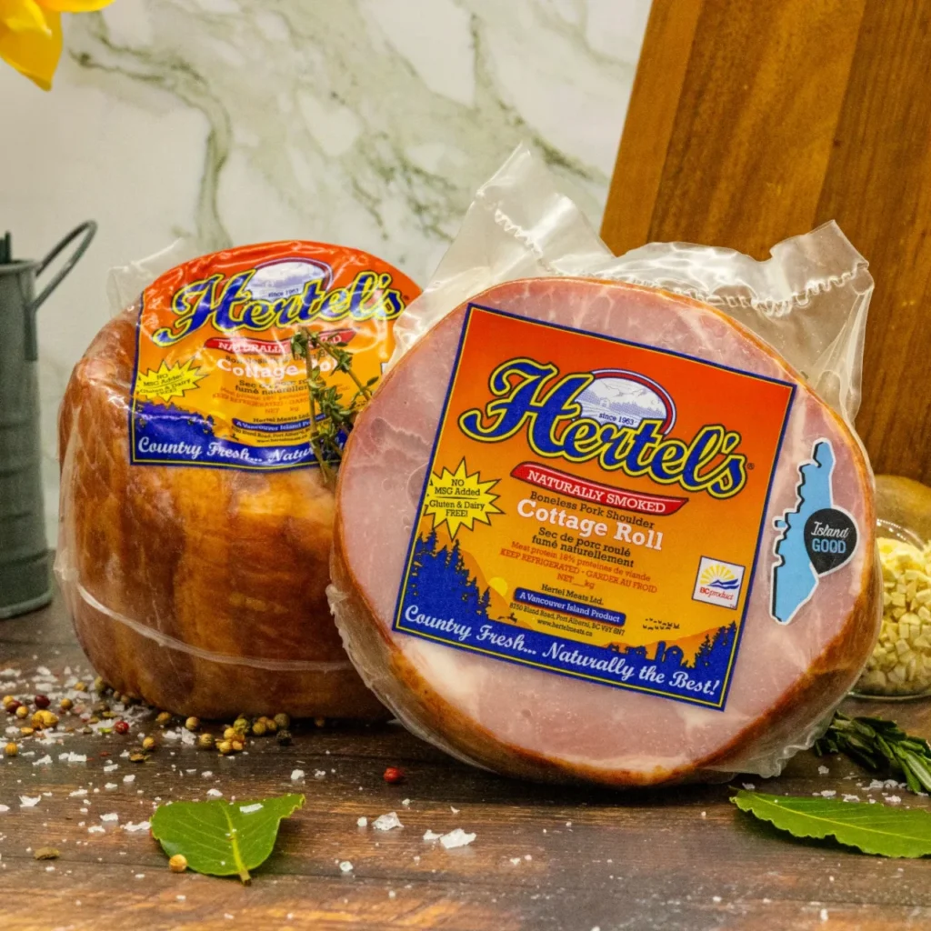 Cottage Roll hams in package