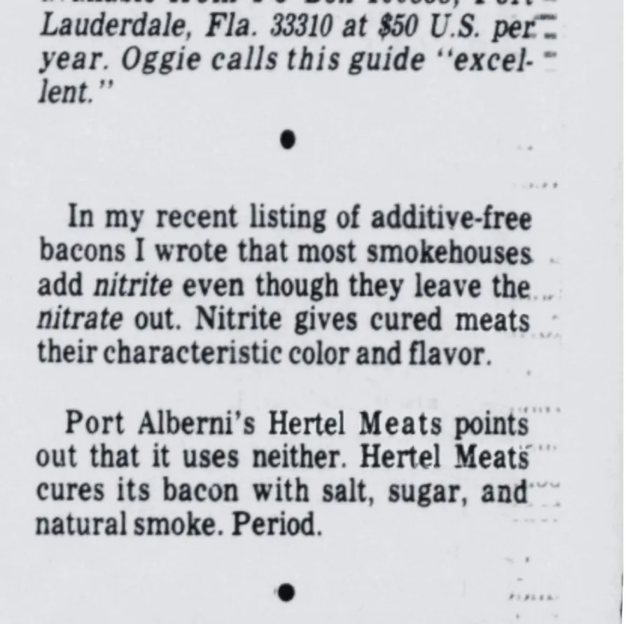 newspaper clipping about Hertel's